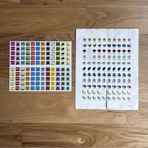 Calendar Stickers Two Sheets 11"x9.5" and 8.5" x 7"